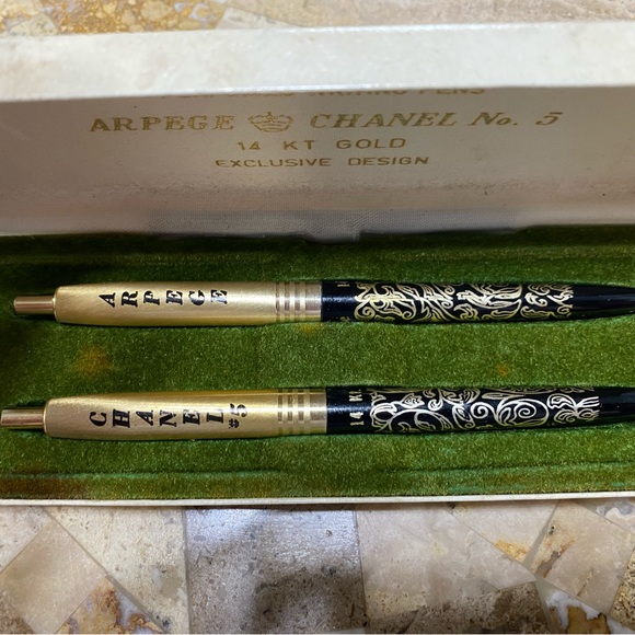 Vintage CHANEL No 5 Pen Set - Picture 2 of 4
